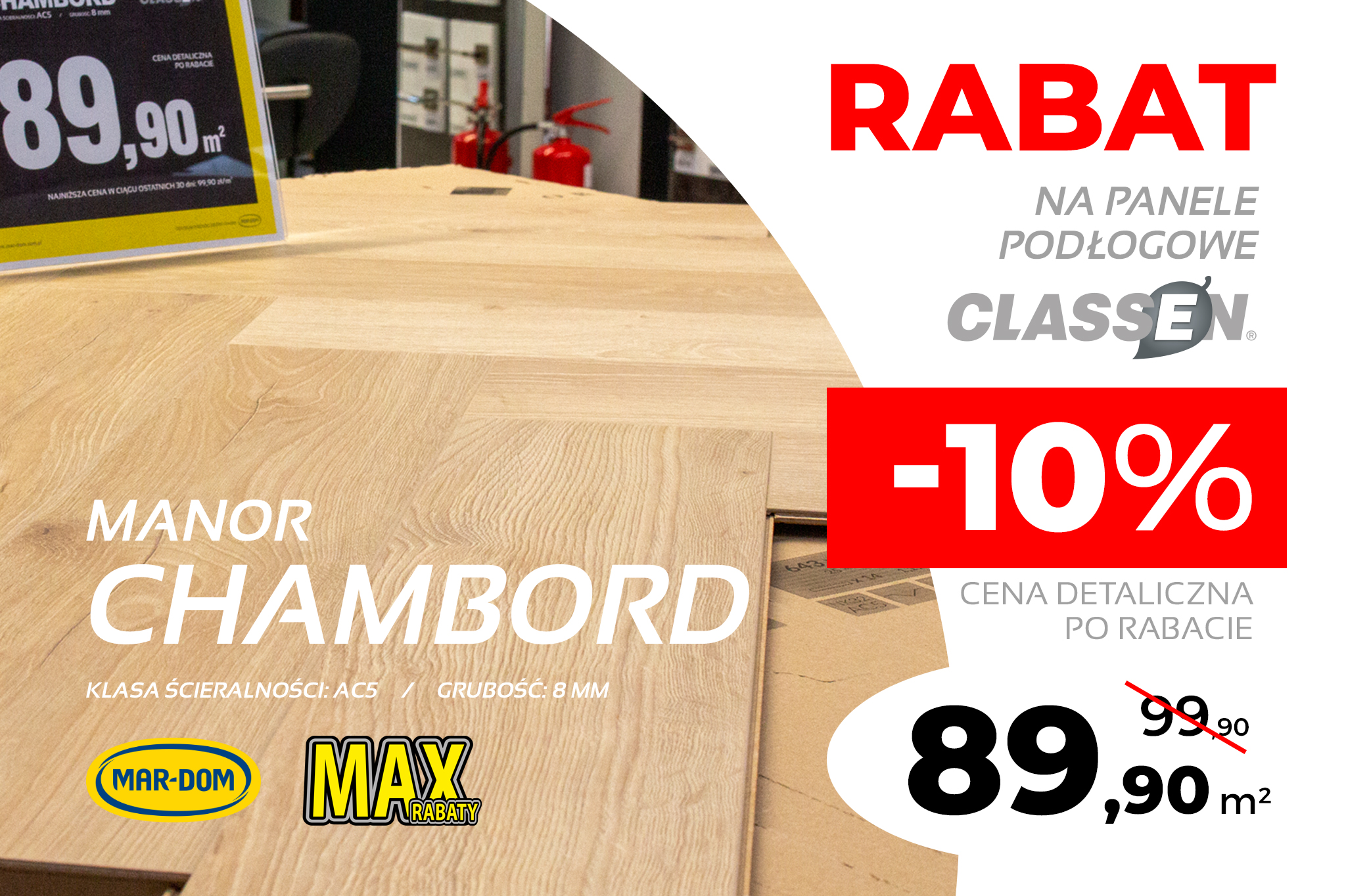 Panele podłogowe Classen Manor Chambord w promocji -10%.