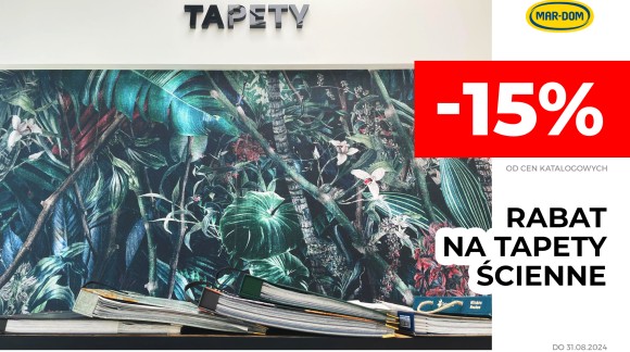 Rabat - 15 % na tapety ścienne. Do 31.10.2024